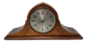 Antique Gilbert Model 1807 Tambour Mantel Clock with Wood Case