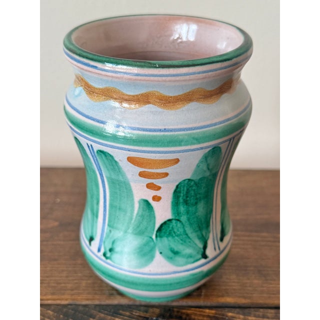 Ceramic Small Vietri Italian Pottery Vase For Sale - Image 7 of 7