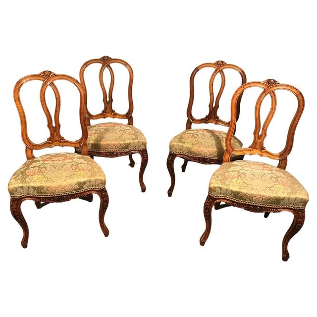 Baroque Style Dining Chairs, 1860s, Set of 4 For Sale - Image 10 of 10