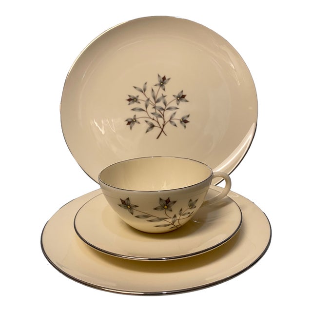 1950s Lenox Princess Dinnerware Place Setting- 4 Pieces For Sale