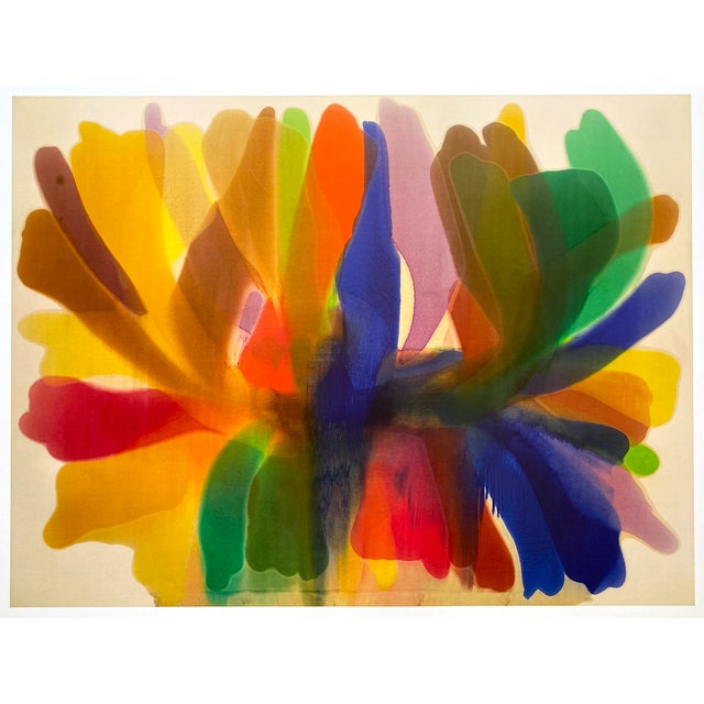 Morris Louis Modernist Lithograph Print Abstract Expressionist Museum Poster " Point of Tranquility " 1959-60 For Sale - Image 10 of 11