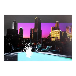 Shaker Nightswim - Urban Landscape Photography Painting Original Artwork by Pete Kasprzak