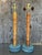 Late 20th Century Vintage Coastal Wrapped Pencil Reed Column Lamps - a Pair For Sale - Image 5 of 10