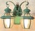Vintage Brass 2-Light Outdoor Wall Lantern -15” W X 12”h X 8”h For Sale - Image 9 of 10