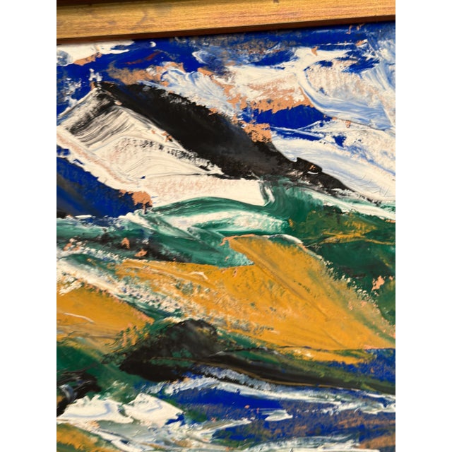 Svendolf Carlsson, Mountains, 1950s, Oil on Board, Framed For Sale - Image 9 of 15