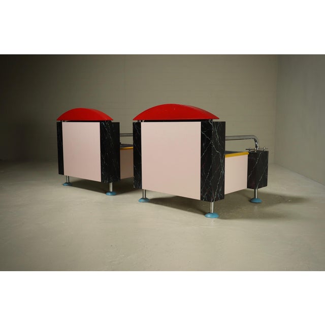 Dutch Lounge Chairs by Wim Hofman, 1980s, Set of 2 For Sale - Image 9 of 16