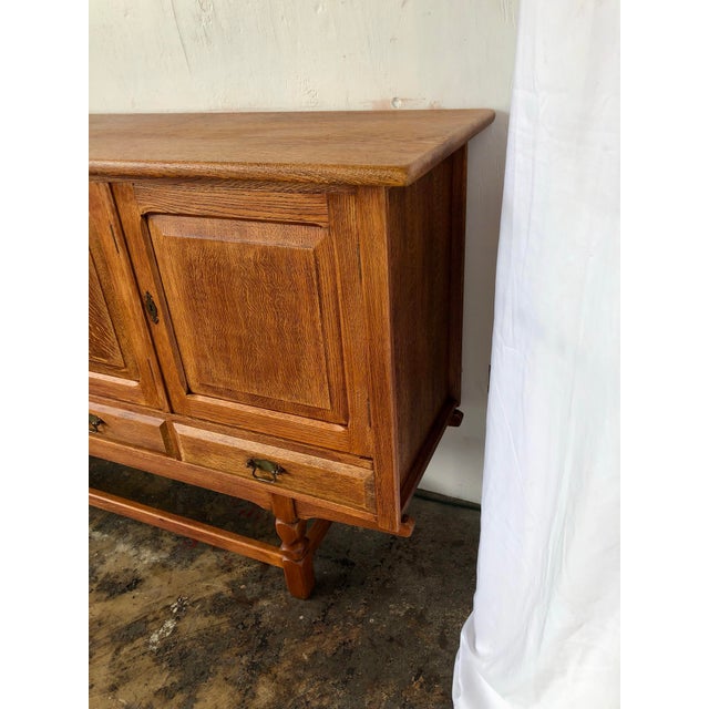 Wood Mid 20th Century Danish Oak Sideboard by Henning Kjaernulf, Attributed For Sale - Image 7 of 8