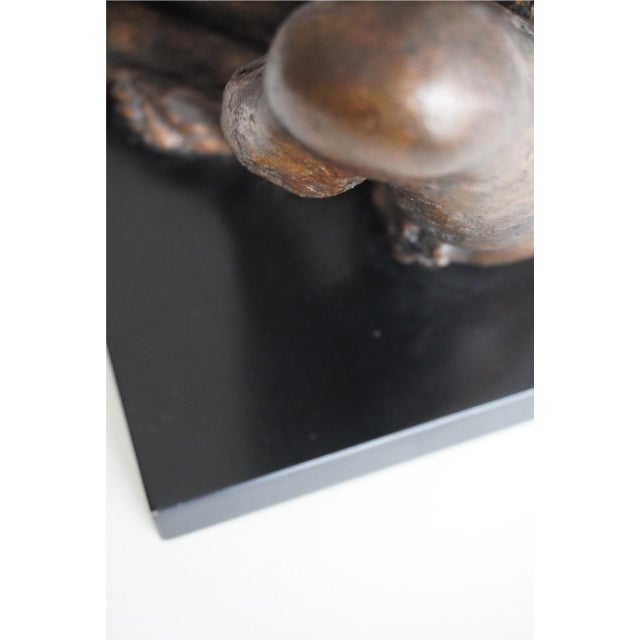 Metal Agenore Fabbri, Seated Female Nude, 1980s, Bronze For Sale - Image 7 of 13