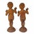 Pair of dancing putti sculptures in cast iron - late 19th century. Pair of decorative sculptures representing putti or...