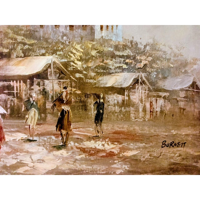 French Late 19th Century French Caroline Burnett Pariscape Oil Painting For Sale - Image 3 of 5