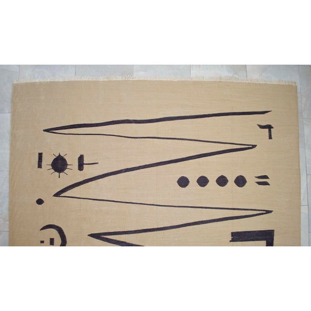 Paul Klee - Heroic Strokes of the Bow - Inspired Silk Hand Woven Area - Wall Rug 6′5″ × 10′ For Sale - Image 9 of 17