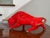 Large Pair of 1950s MCM Glossy Firehouse Red and Gilded Kt Gold Paint Accents Ceramic Fighting Bull and Matador Figurines For Sale - Image 4 of 12