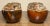 Mid-Century Modern Vintage 1960’s American Mid Century Modern Brown Ceramic Drip Glaze Flower Bowl Form Votive Candle Holders - A Pair For Sale - Image 3 of 6
