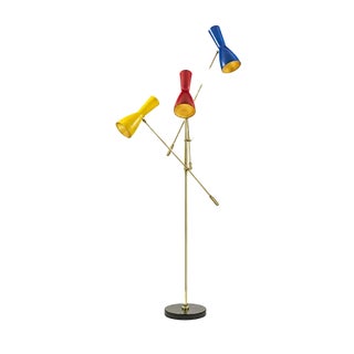 Wormhole Floor Lamp by Simone Calcinai for Brass Brothers For Sale