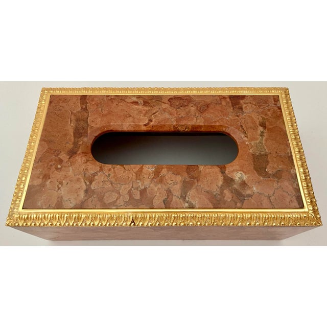Neoclassical Marble Tissue Box & Soap Dish For Sale - Image 9 of 10