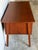 Brown Teak 6-Drawer Executive Writing Desk With Sculpted Handles Vintage Mid-Century Modern 1960s For Sale - Image 8 of 10