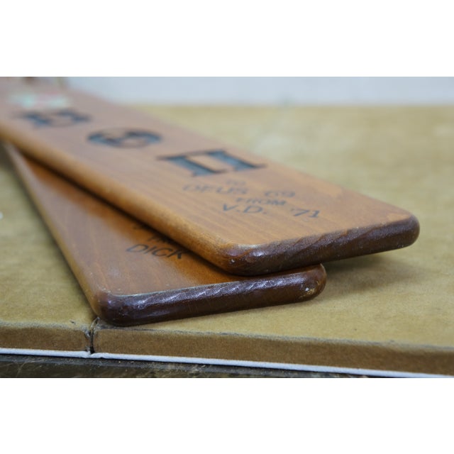 1960s Miami University Bθπ Beta Theta Pi Greek Fraternity Hazing Paddles 22" For Sale - Image 14 of 15