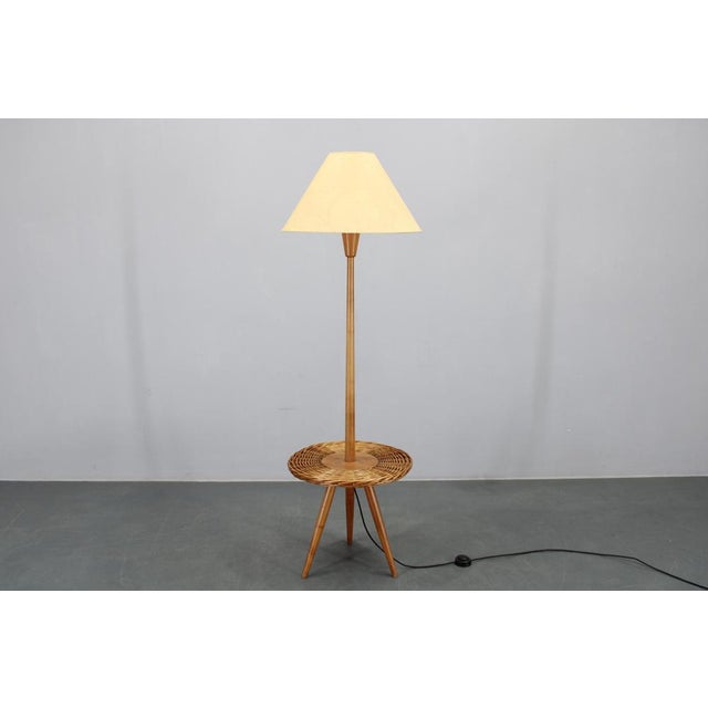 - cleaned and rewired -1x , e26-e27 bulb - us wiring compatible - minor signs of use - new paper lampshade this piece is...