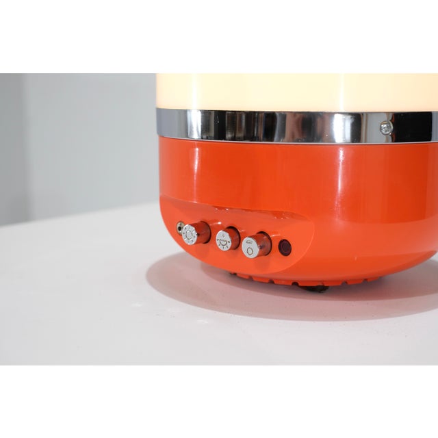 Orange Radio-Lamp by Adriano Rampoldi for Europhon, Italy, 1970s For Sale - Image 8 of 13