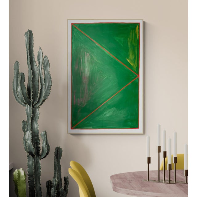 Red Triangle on Green For Sale In Phoenix - Image 6 of 7