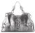 Cartier Marcello De Handbag Metallic Silver Leather Large Top Handle Bag Tote For Sale In Los Angeles - Image 6 of 7