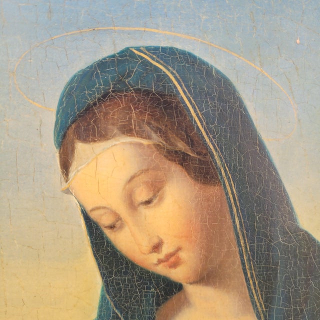 Follower of Rafael Sanzio, Madonna Connestabile, Italy, 1800s, Oil on Board, Framed For Sale - Image 12 of 18