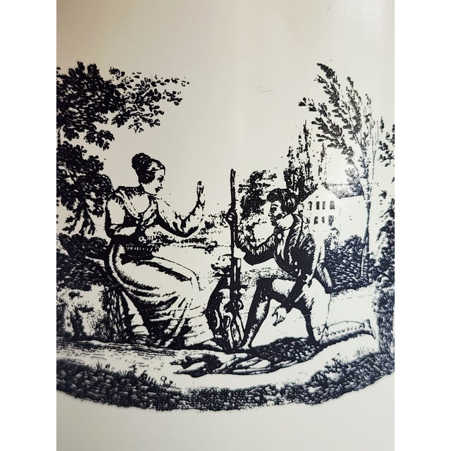 Vintage Tole Painted French Style Tea Caddy Table Lamps-a Pair For Sale - Image 10 of 15