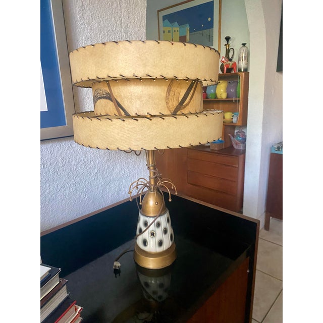 60s Atomic Age Table Lamp . For Sale - Image 9 of 12