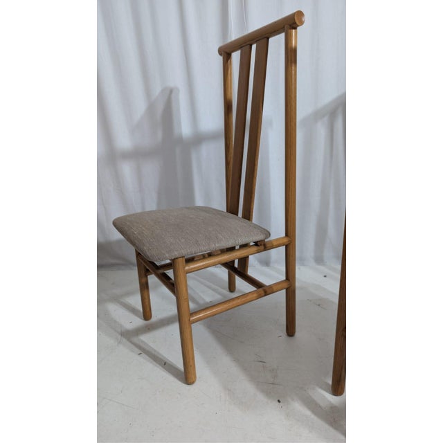 Zea Chairs attributed to Anning Sarian for Tisettanta, 1980s, Set of 6 For Sale - Image 6 of 7
