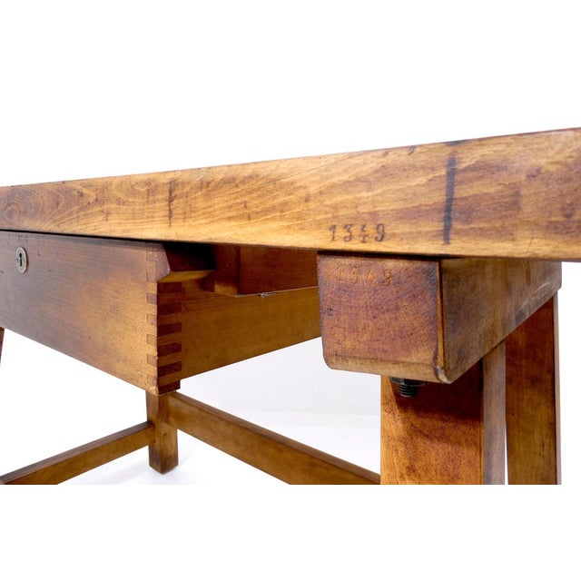 Vintage Swiss Workbench in Beech, 1930s For Sale - Image 12 of 18