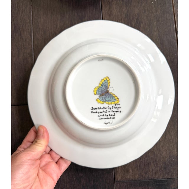 Set of 10 Anna Weatherley Botanical Treasure Garden Rim Soup Bowl 8.75" For Sale - Image 16 of 17