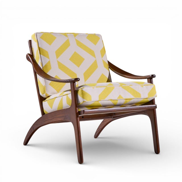 Arne Hovmand-Olsen Arne Hovmand Olsen for P. Mikkelsen Mid Century Teak Lean Back Lounge Chairs - Pair For Sale - Image 4 of 12