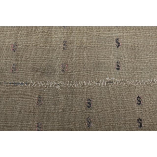 Turkish Camel Hemp Sisal Kilim Rug For Sale - Image 10 of 11