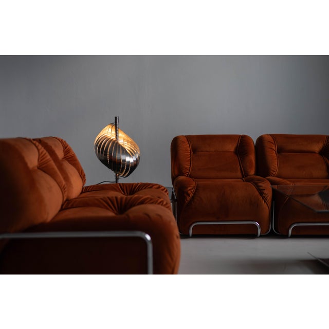 Modern Vintage Spiral Table Lamp by Henri Mathieu, 1990s For Sale - Image 3 of 7