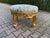 Late 20th Century Late 20c French Louis XVI Gold Damask Bench - 1 Pc For Sale - Image 5 of 11