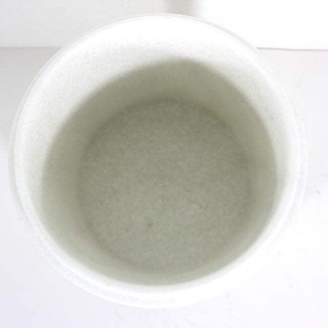 Vintage carved stone planter with dragons. Chinoiserie style crystal quartz stone. No damage, some marks and patina from...