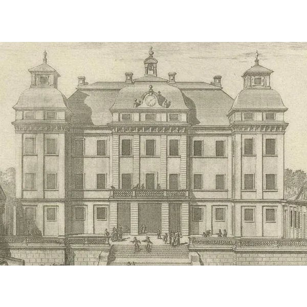 Baroque The Eastern View of Siqvo Palace in Swiddes, 1696, Paper For Sale - Image 3 of 8