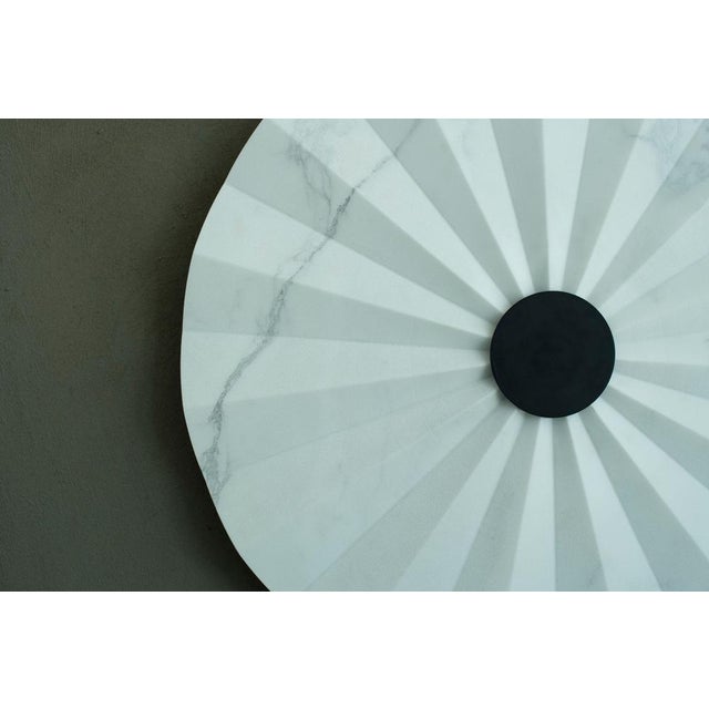 Contemporary Oru 65 Marble Wall Lamp in Powder-Coated Steel and Marble by Stella Orlandino For Sale - Image 3 of 8