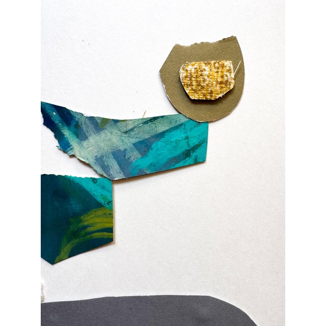 Paper "Cut to the Feeling 3" Original Framed Collage on Paper by Zac Woodiel For Sale - Image 7 of 12