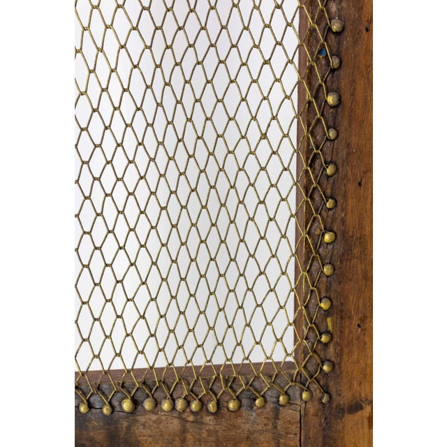 French Bookcase with Brass Mesh Doors, Late 19th Century For Sale - Image 13 of 15