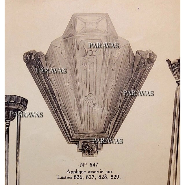 A Pair of French Art Deco Wall Sconces by Paul Gilles 1930 France For Sale - Image 11 of 11