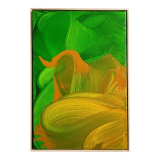 Contemporary Abstract Acrylic on Canvas "Silence" by Nikolaos Schizas For Sale