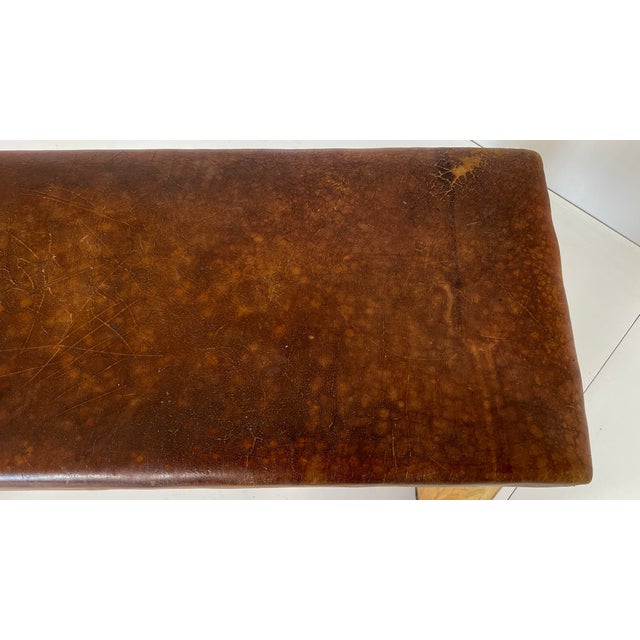Mid-Century Modern Vintage Gymnastic Bench, 1940s For Sale - Image 3 of 9