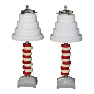 Early 20th Century Art Deco Sculptural Bakelite Lamps.