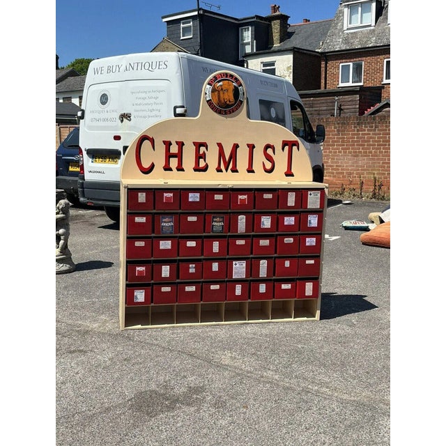 Metal Chemists Drawer Cabinet in Metal For Sale - Image 7 of 13