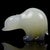 Mid-Century Modern Seguso Murano Vintage Opalescent White Dark Olive Italian Art Glass Baby Bear Cub Figurine For Sale - Image 3 of 6