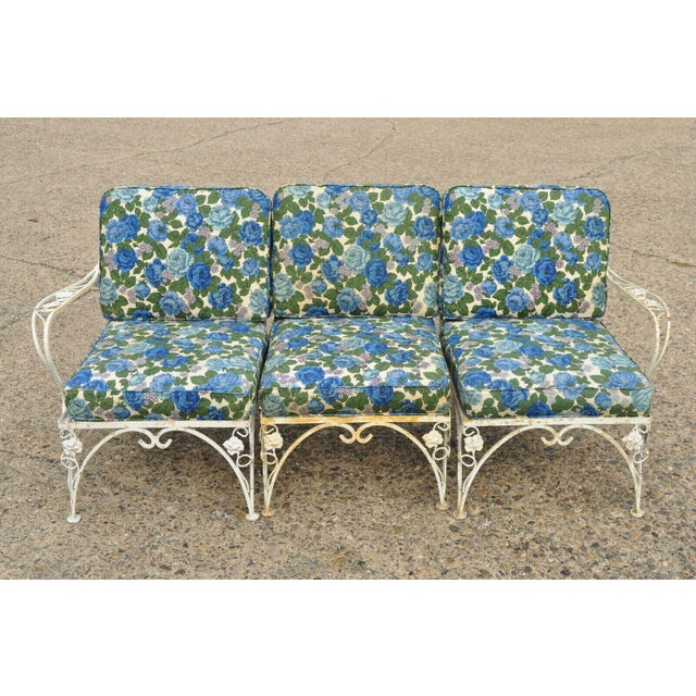 Vintage Woodard Chantilly Rose Garden Patio Set Chairish