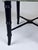Black Faux Bamboo Ottoman Bench Stool New Floral Upholstery For Sale - Image 8 of 10