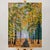 Add warmth and charm to your space with this vibrant fall-themed acrylic painting. Featuring a lush autumn landscape, the...