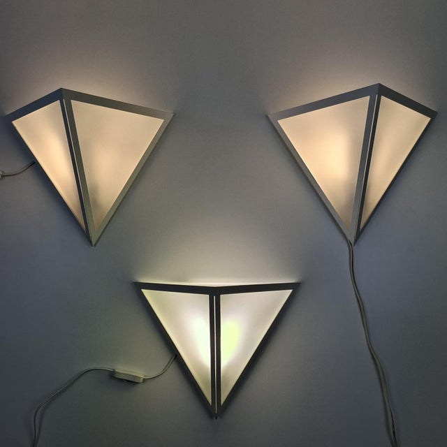 Model 3884 Wall Lights from Glashütte Limburg, Germany, 1980s, Set of 3 For Sale - Image 10 of 16